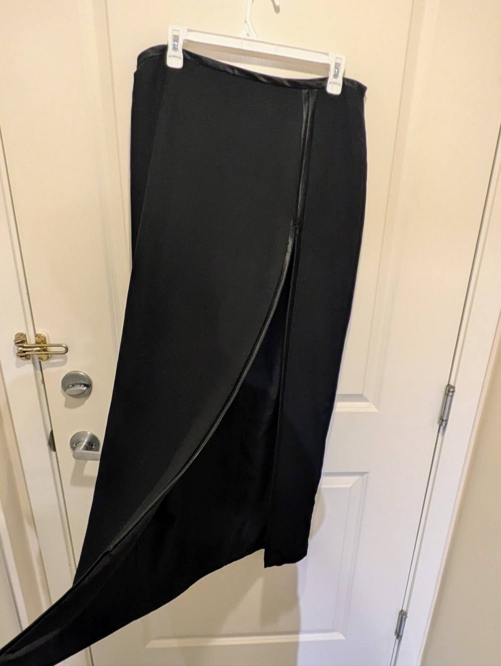 EUC Joseph Ribkoff 14 Vintage 90s Adjustable Slit Tuxedo Skirt - Picture 4 of 7